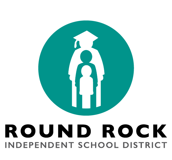 Round Rock ISD Logo with teal circle